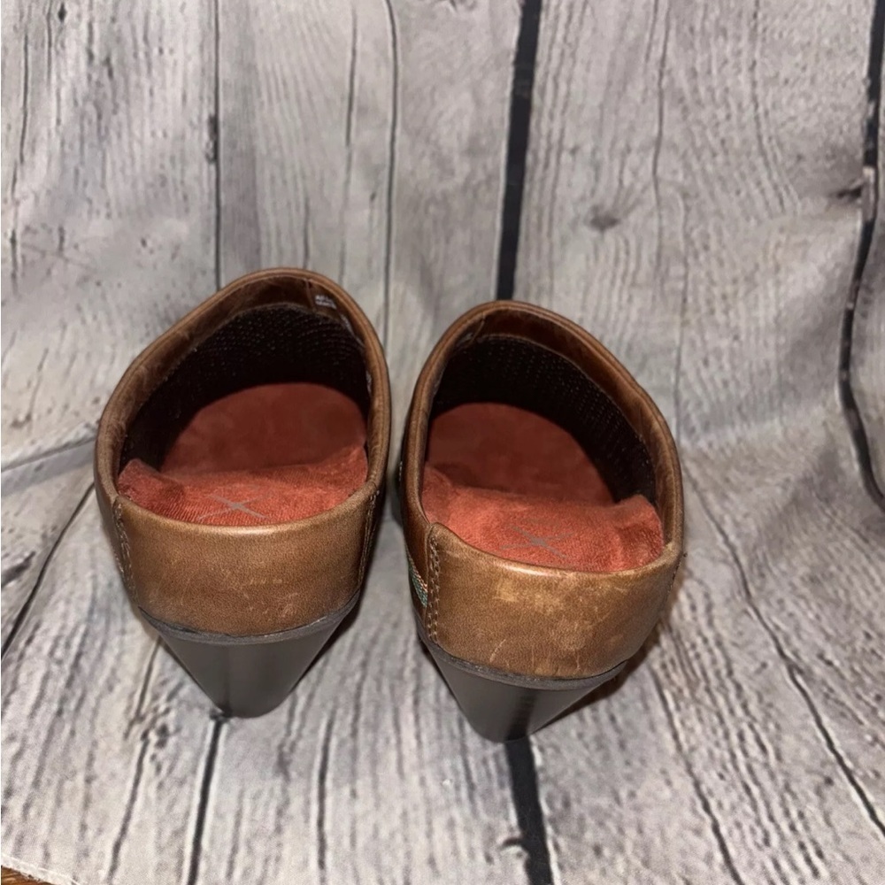 Twisted X Women’s High Heel Mule Western Dark Brown Leather Size 8.5 Slip-On - Picture 5 of 7